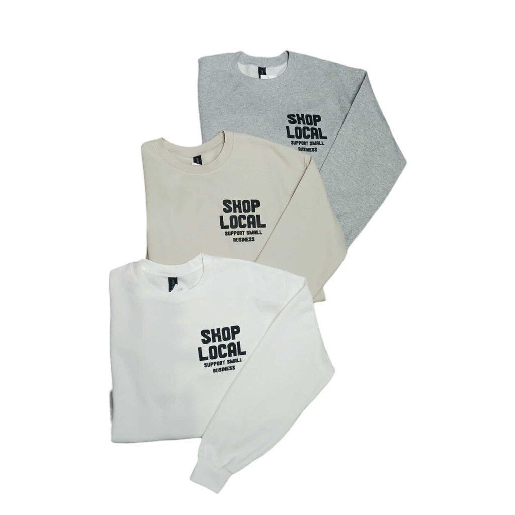 SHOP LOCAL sweatshirt WHITE x-large