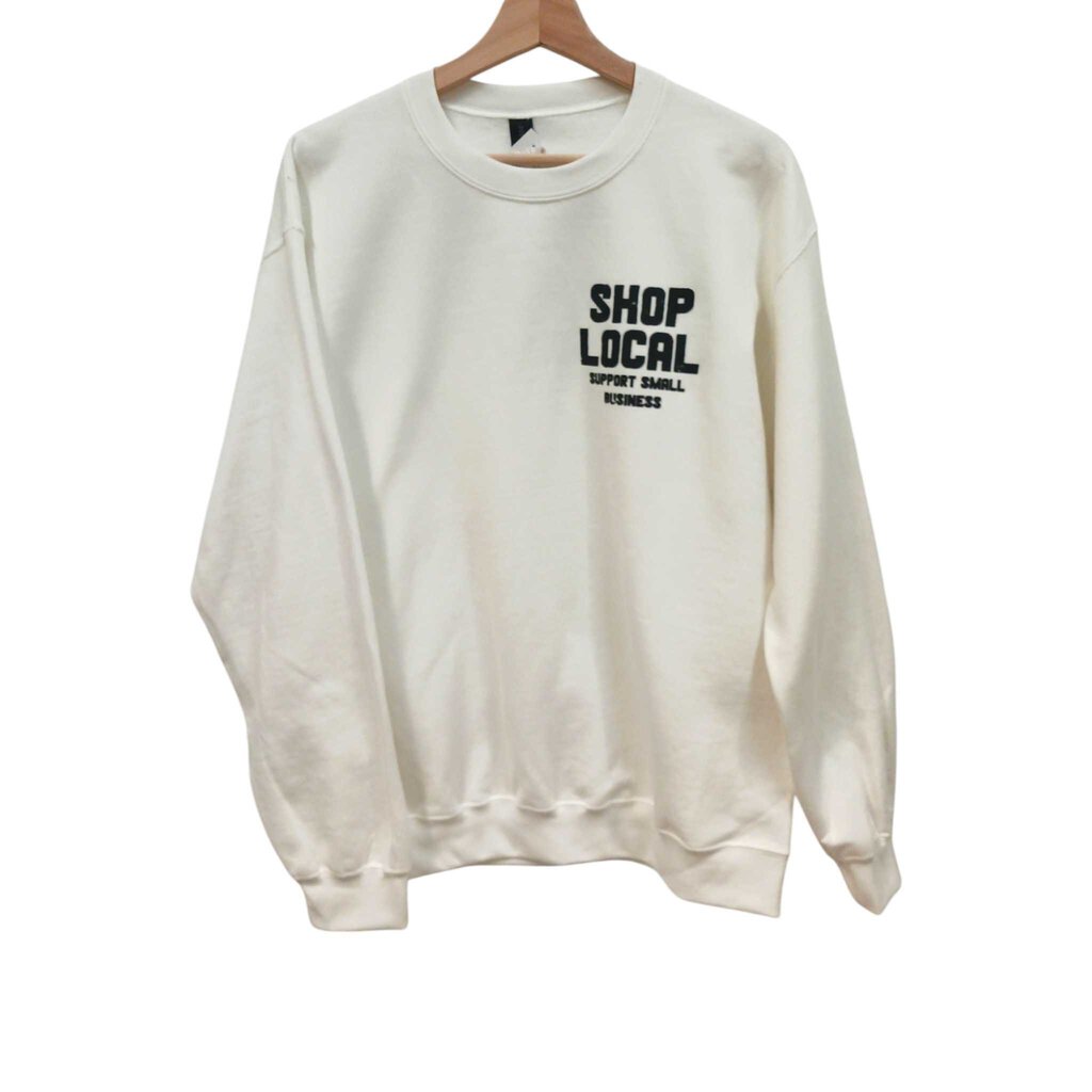 SHOP LOCAL sweatshirt WHITE x-large