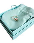 TIFFANY & CO ladybug ring .925 + 18 KT GOLD SZ 5