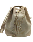 YVES SAINT LAURENT CANVAS BUCKET BAG