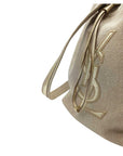 YVES SAINT LAURENT CANVAS BUCKET BAG