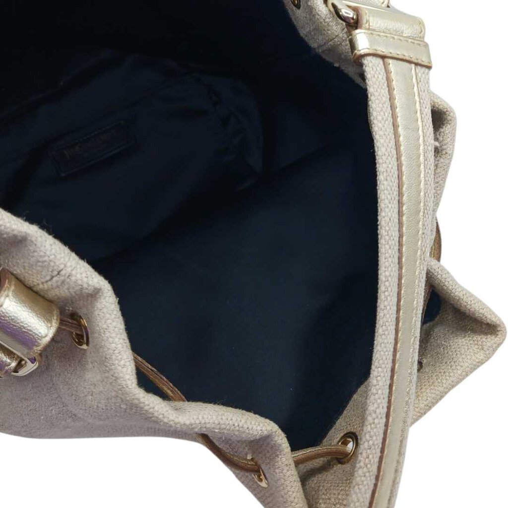 YVES SAINT LAURENT CANVAS BUCKET BAG