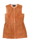 LAFAYETTE PERFORATED SUEDE VEST SZ MEDIUM retail 1185.00 B1