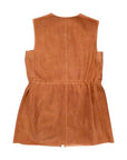 LAFAYETTE PERFORATED SUEDE VEST SZ MEDIUM retail 1185.00 B1