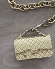 RARE vintage CHANEL COCO CHAPEAU + QUILTED HANDBAG CHARM NECKLACE