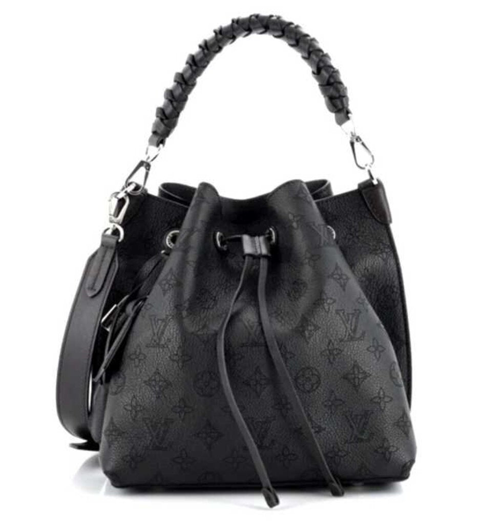 LOUIS VUITTON MURIA MAHINA BUCKET BAG black