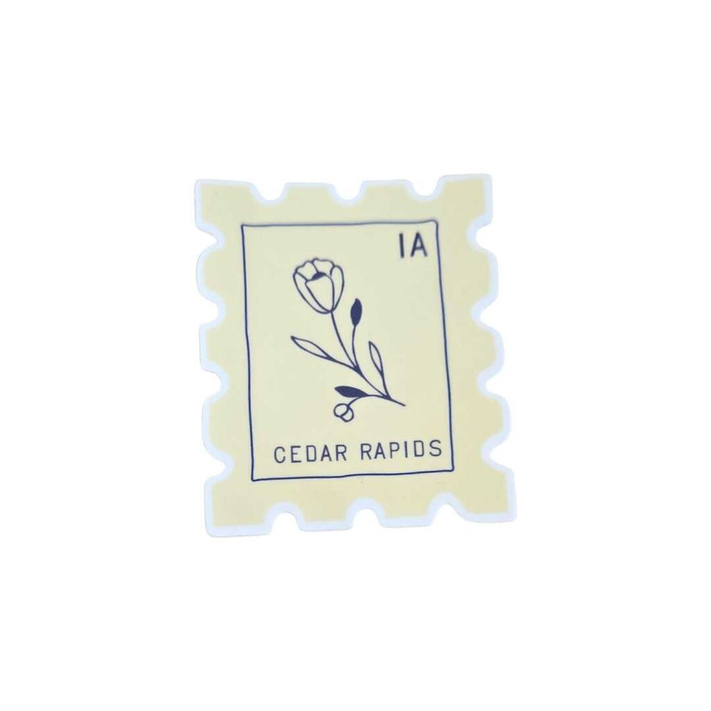 Cedar Rapids City Stamp Sticker