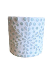 WHITE MOSAIC VASE votive holder