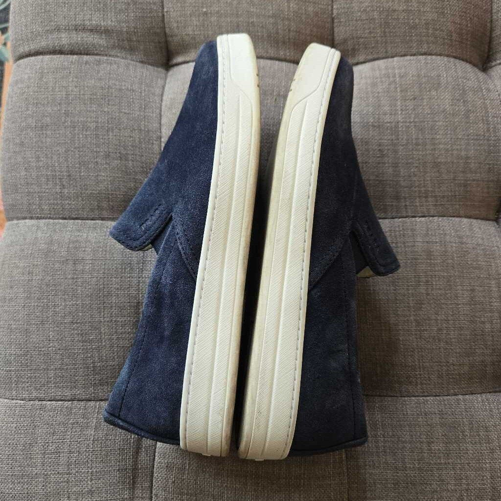 PRADA NAVY SUEDE SZ 38 = 7.5/8