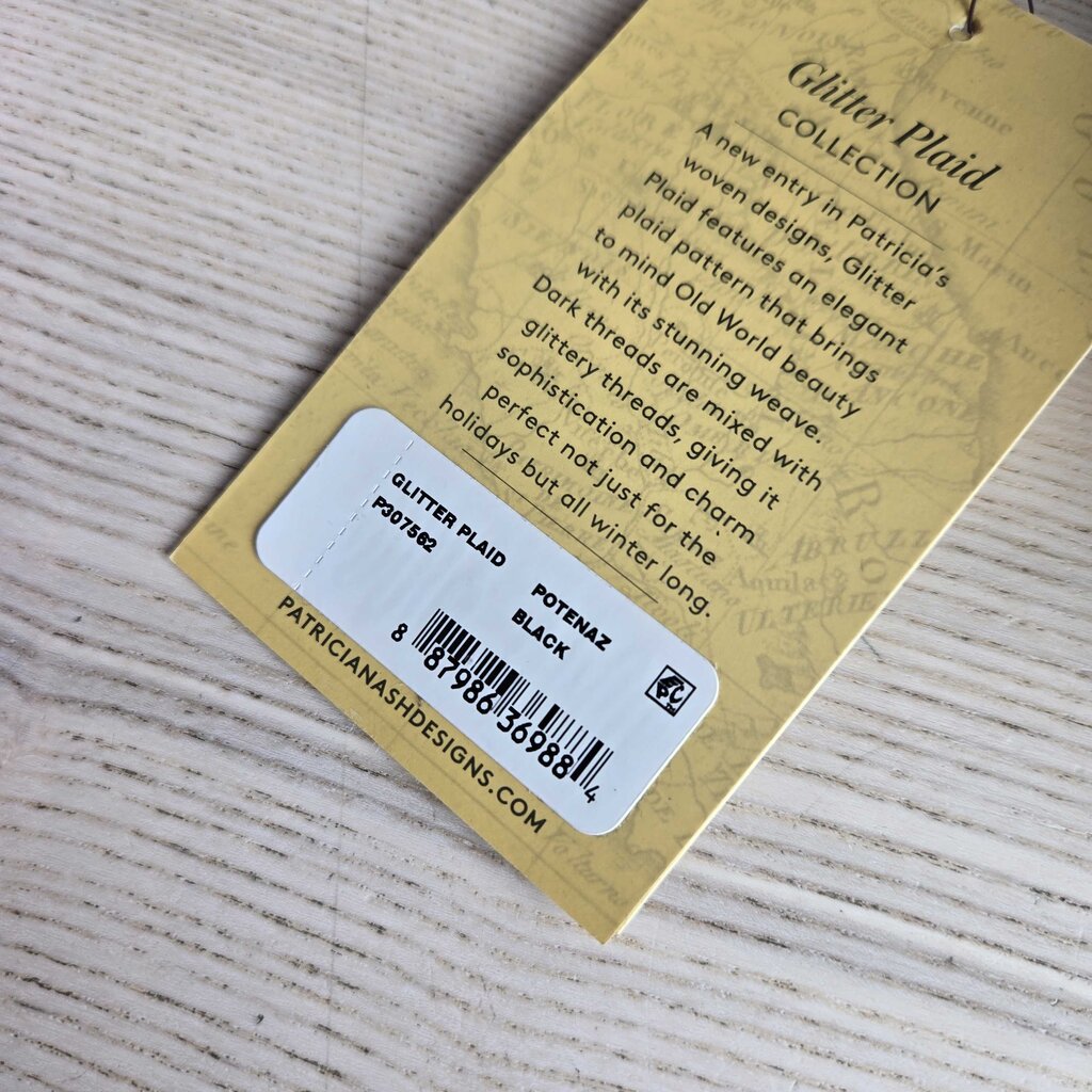 PATRICIA NASH glitter plaid new