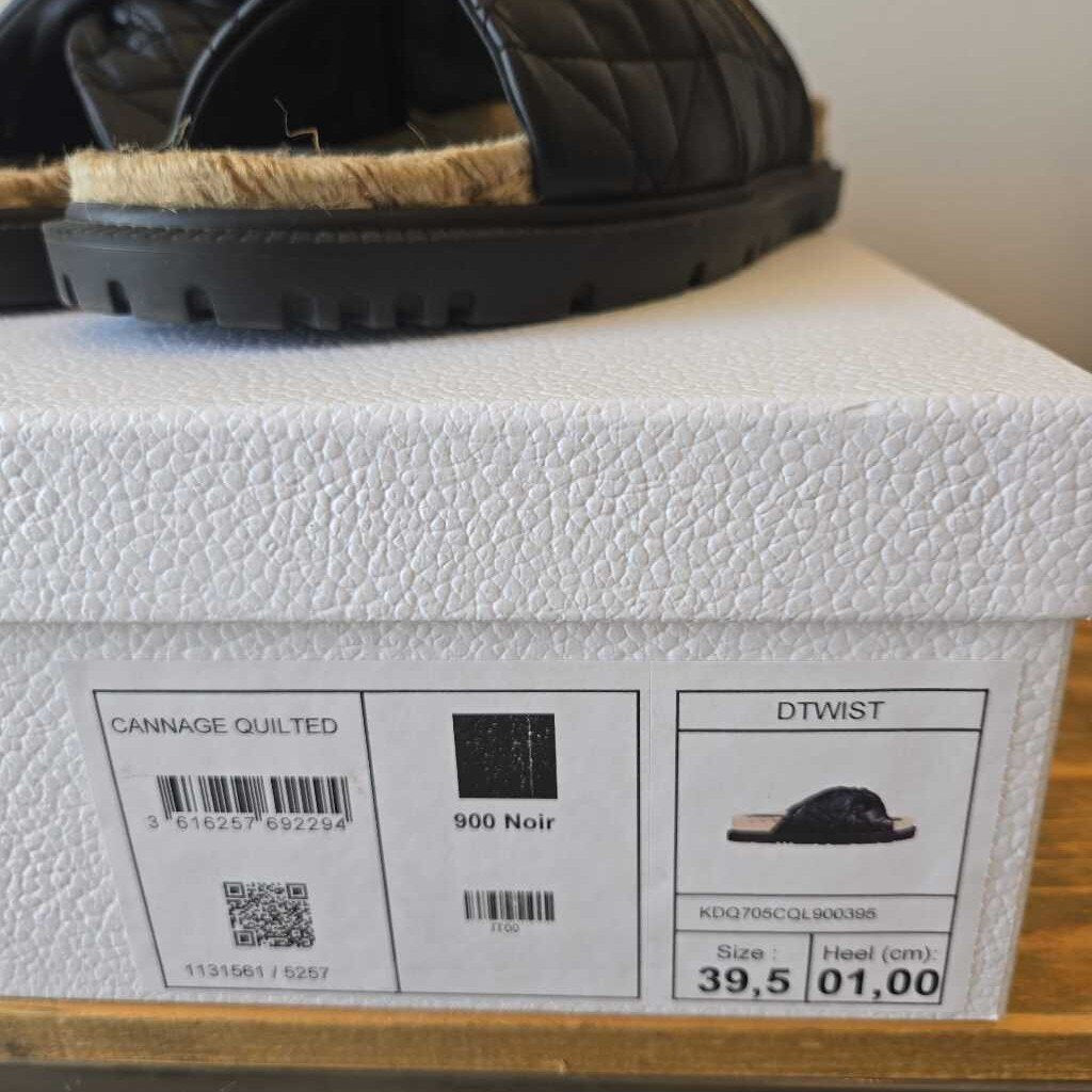 DIOR CANNAGE QUILTED SZ 39.5 retail 1290.00