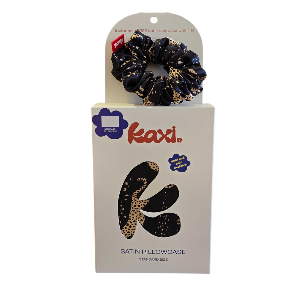 KAXI Cheetah Satin Pillowcase & Scrunchie