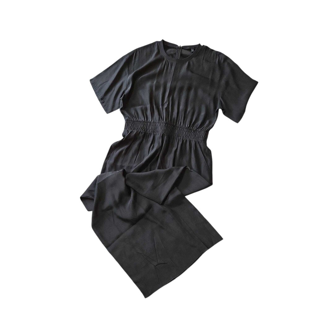 ATM SILK CREPE JUMPSUIT retail 550.00 SZ LARGE W