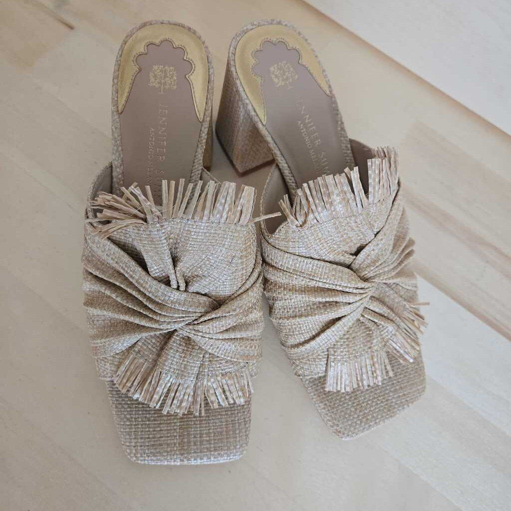 JENNIFER SUMKO PALMETTO RAFFIA SZ 9.5