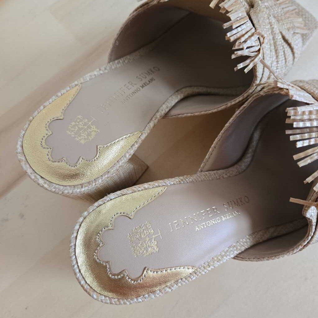 JENNIFER SUMKO PALMETTO RAFFIA SZ 9.5