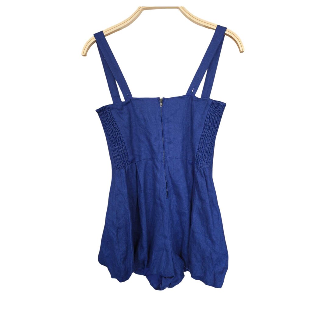 REFORMATION lydia linen romper retail 248.00 SZ 6 SMALL W