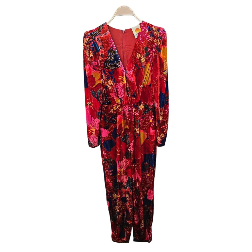 FARM RIO snake garden jumpsuit retail 310.00 SZ MED W