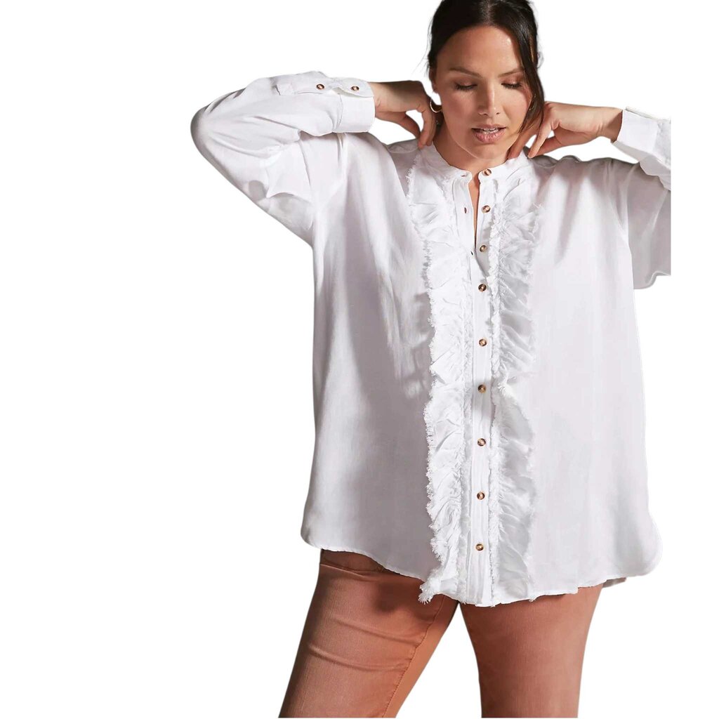 PILCRO RUFFLED PLACKET SZ MEDIUM B1