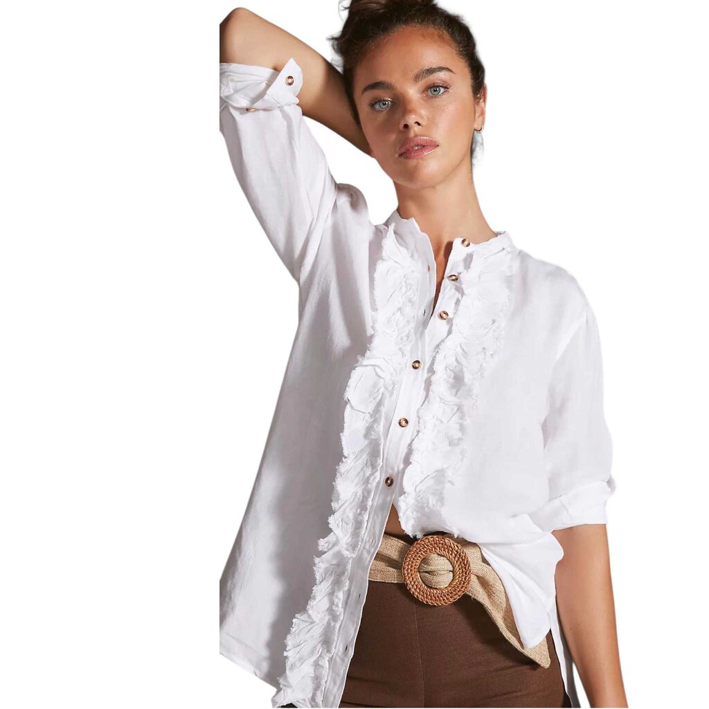 PILCRO RUFFLED PLACKET SZ MEDIUM B1