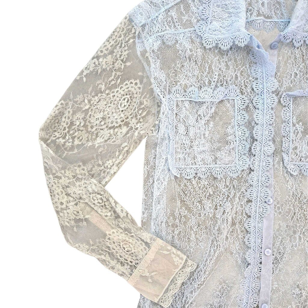 BURBERRY LACE SHIRT SZ 6