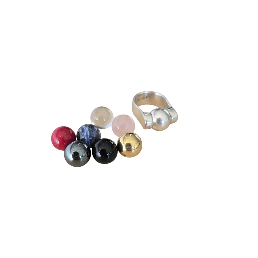 vintage SILPADA BALL RING set sz 5.5