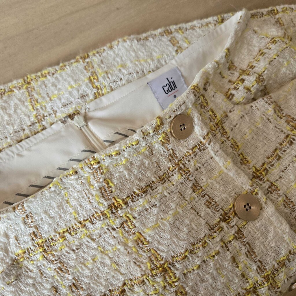 CABI COCO TWEED SKIRT SZ 8