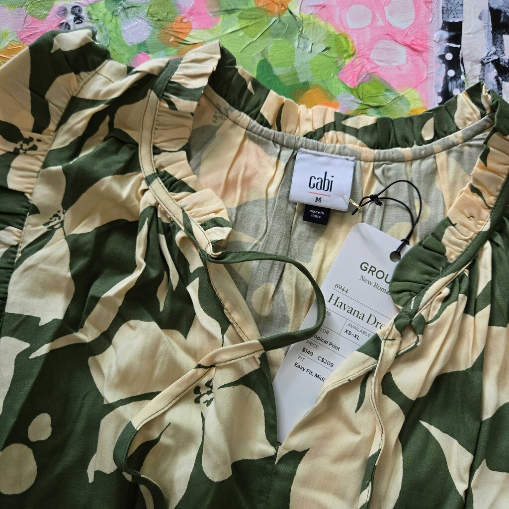 CABI HAVANA DRESS new 149.00 SZ MEDIUM W