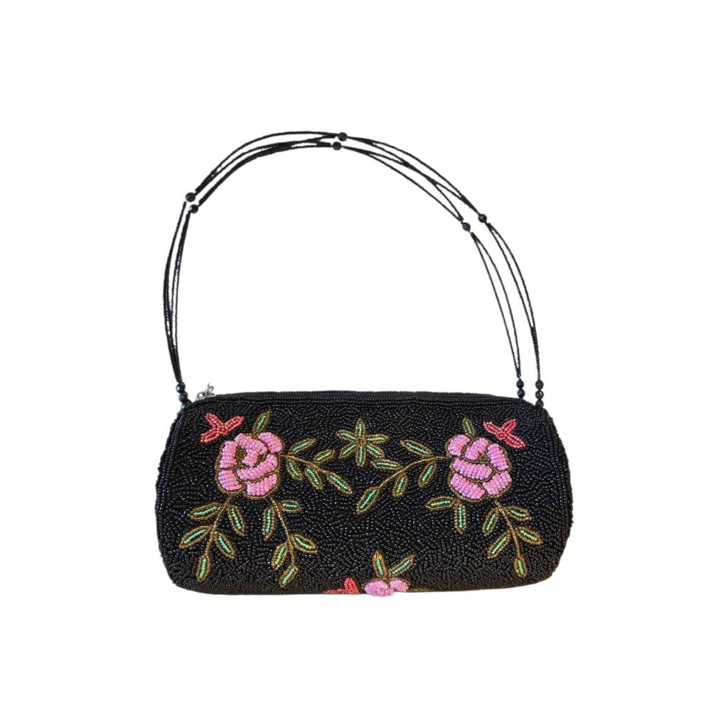 FLORAL BEADED PURSE