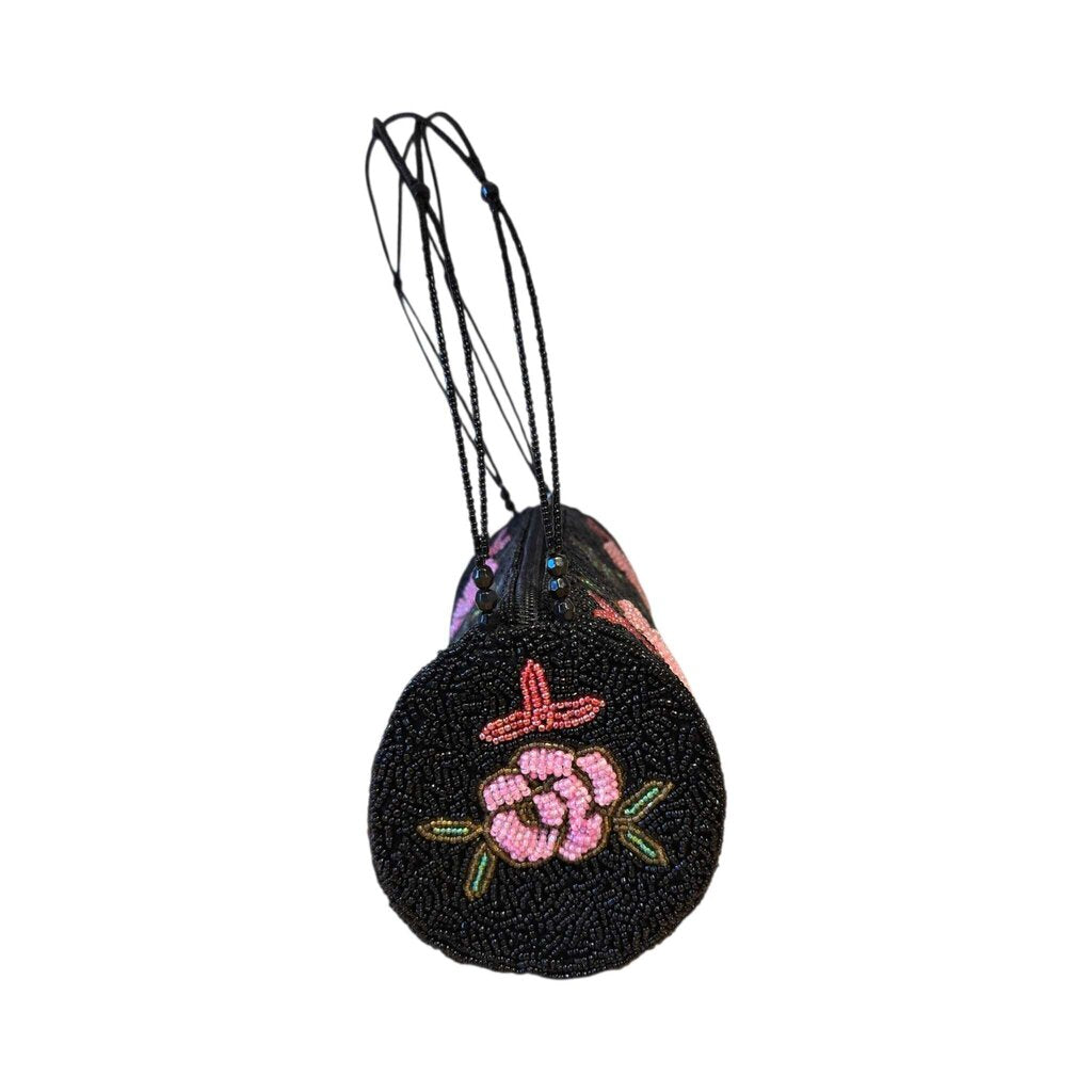 FLORAL BEADED PURSE