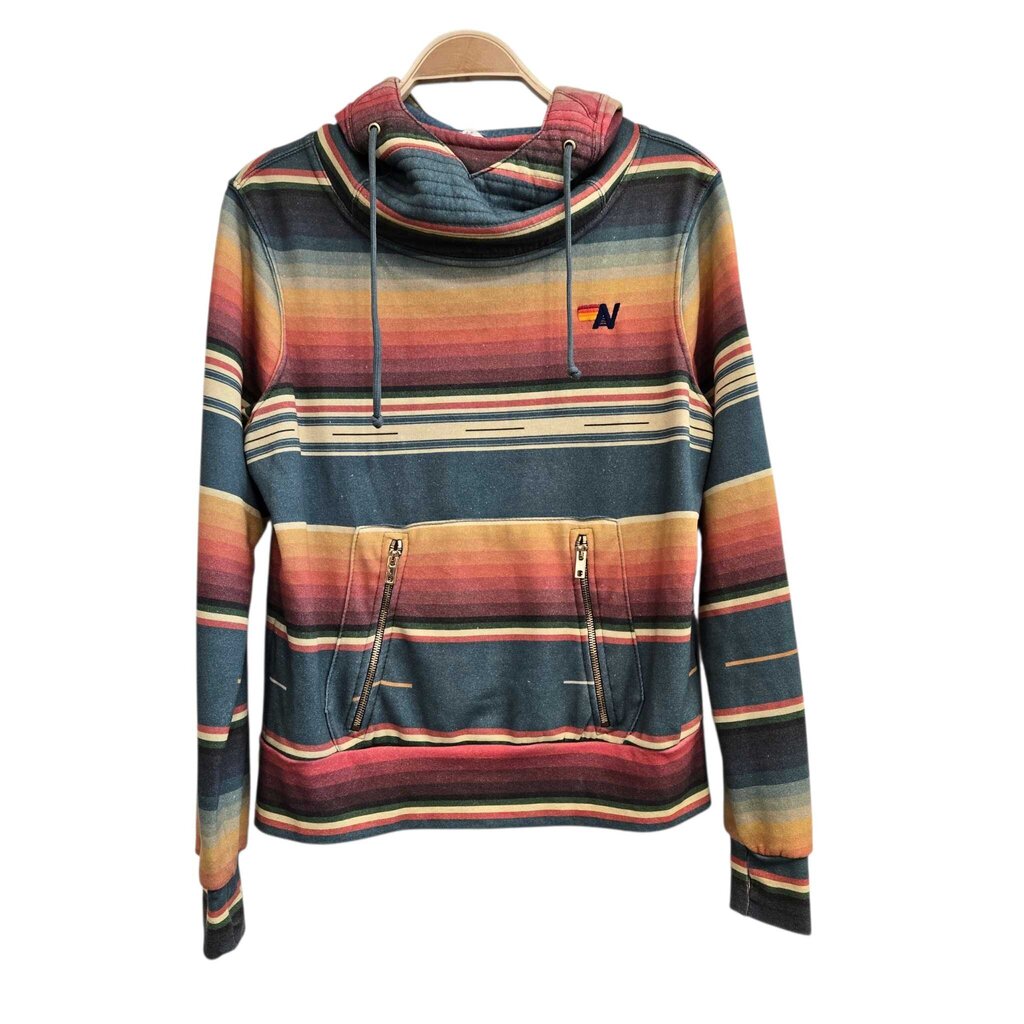 AVIATOR NATION serape ninja hoodie SZ SMALL W