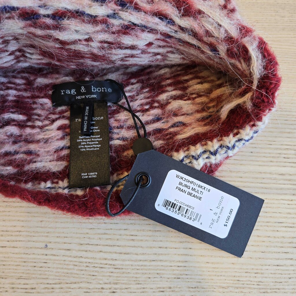 RAG&BONE nwt retail 150.00 KNIT BEANIE