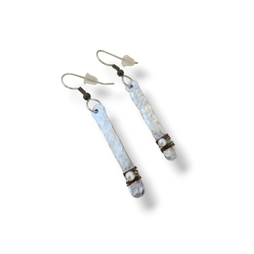 HELEN WANG silver drop earrings