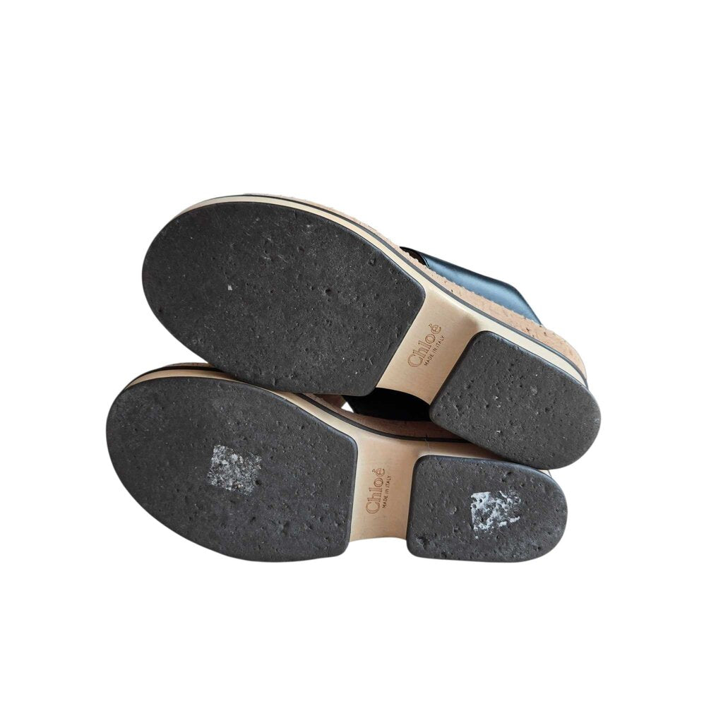 CHLOE laia leather mule retail 750.00 SZ 38 = 7/7.5