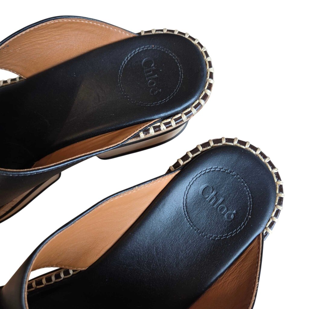 CHLOE laia leather mule retail 750.00 SZ 38 = 7/7.5
