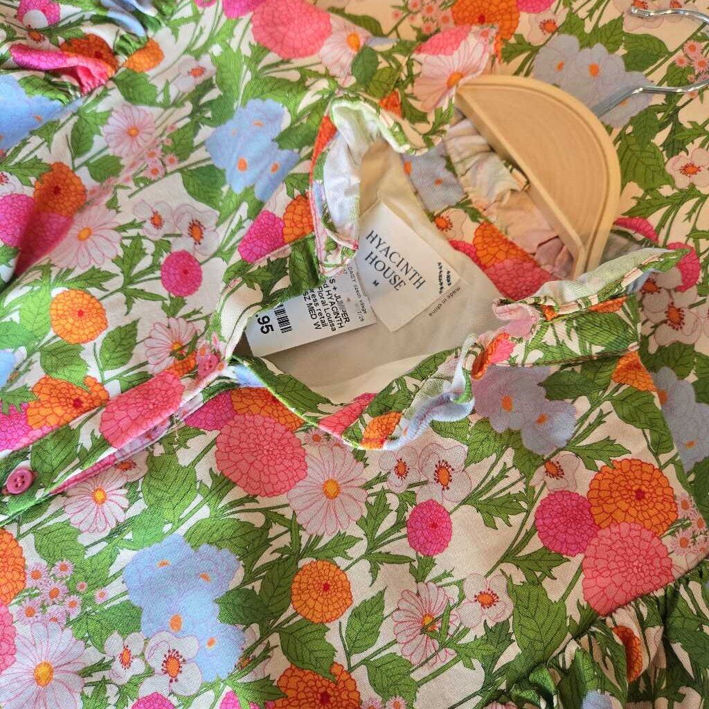 HYACINTH HOUSE Floral Louisa Maxi Dress retail 158.00 SZ MED W