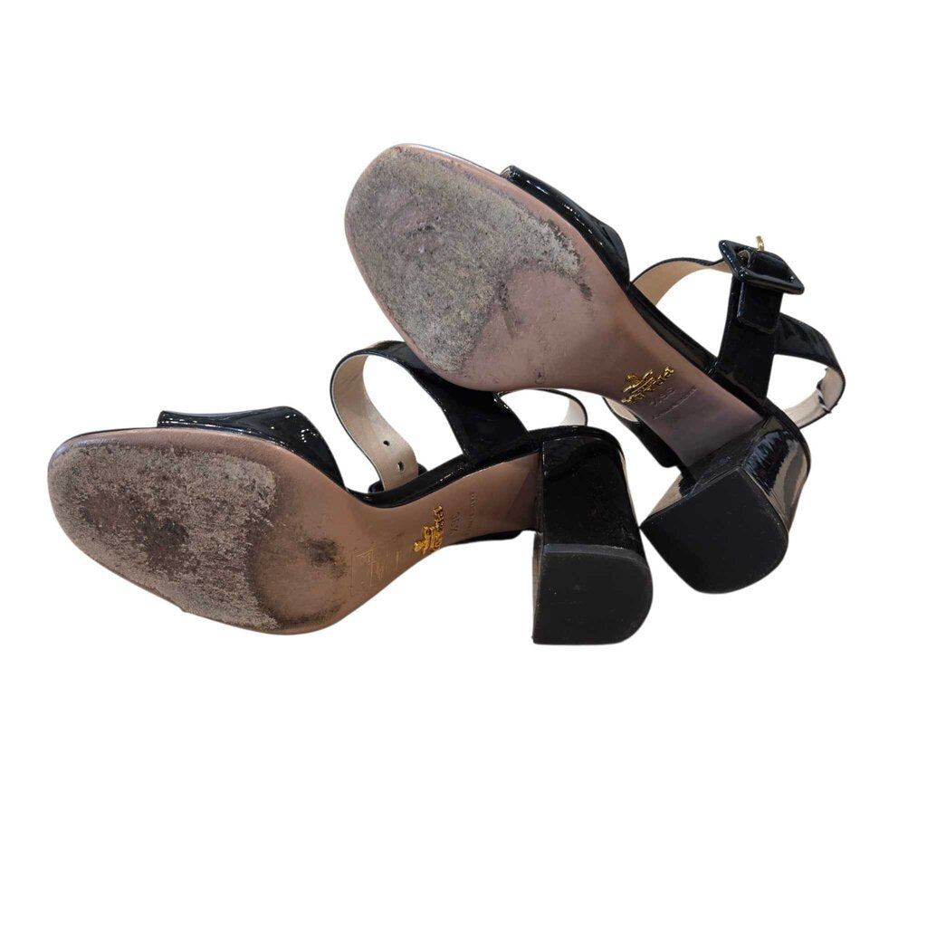 PRADA VERNICE BLACK SZ 36.5 = 6.5