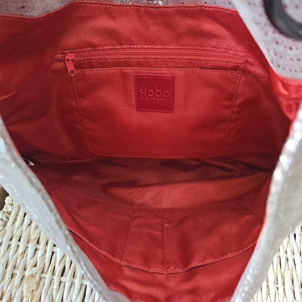 METALLIC LEATHER HOBO