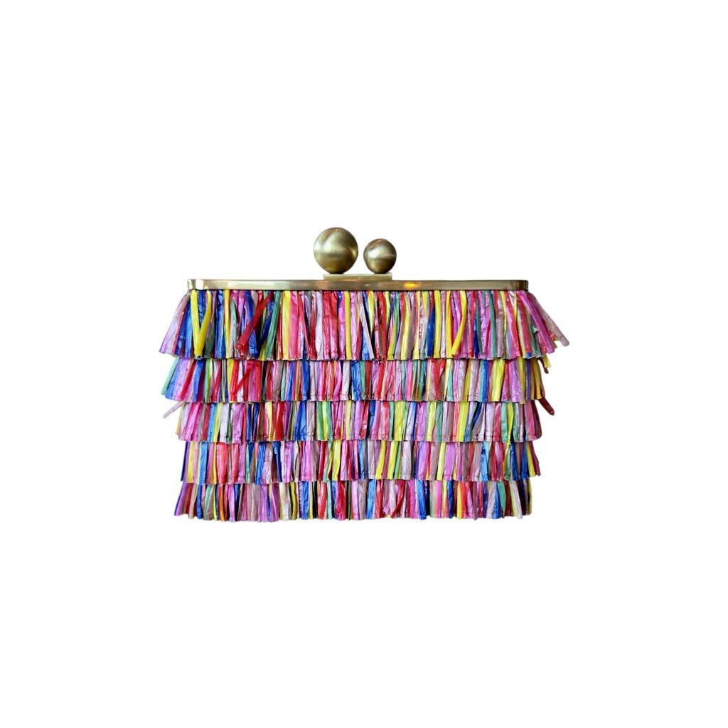 OLGA BERG CARNIVAL fringed clutch/crossbody