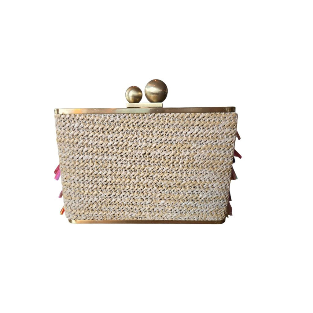 OLGA BERG CARNIVAL fringed clutch/crossbody