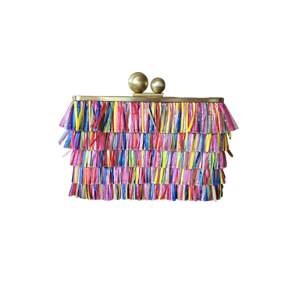 OLGA BERG CARNIVAL fringed clutch/crossbody