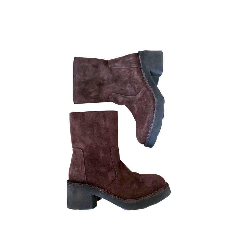 FLY LONDON block heel retail 304.00 SZ 40 = 9/9.5