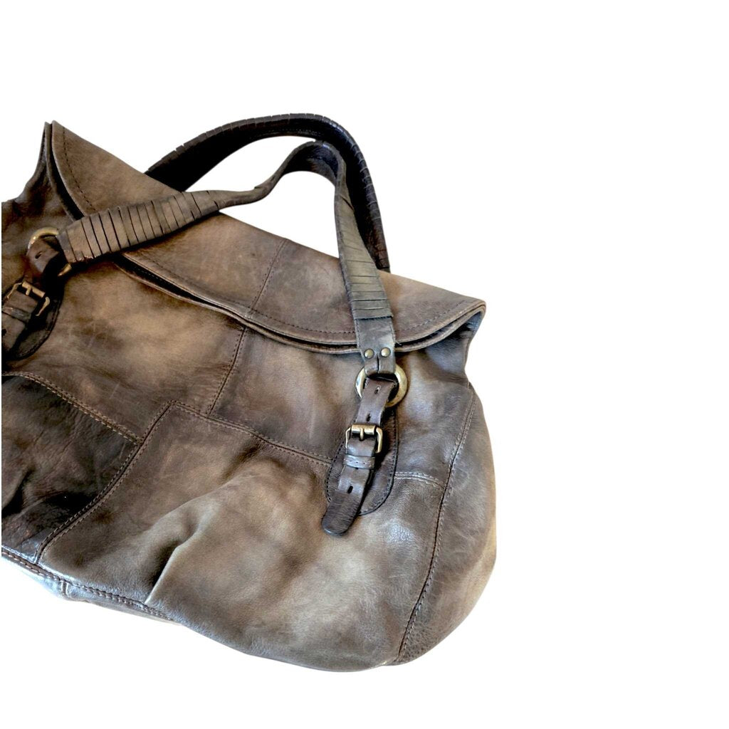 A.S. 98 patchwork hobo tote