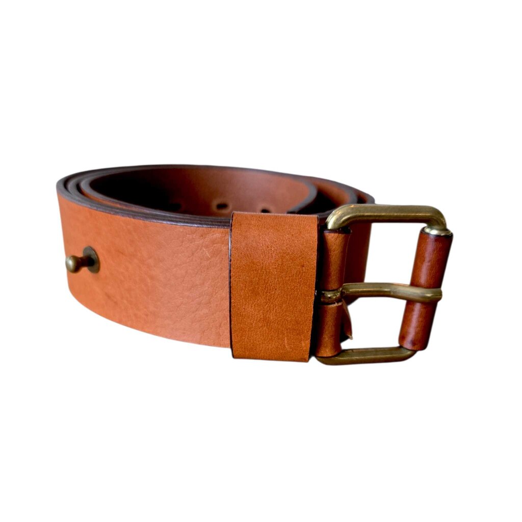 FRYE DARK BROWN BELT SZ LARGE