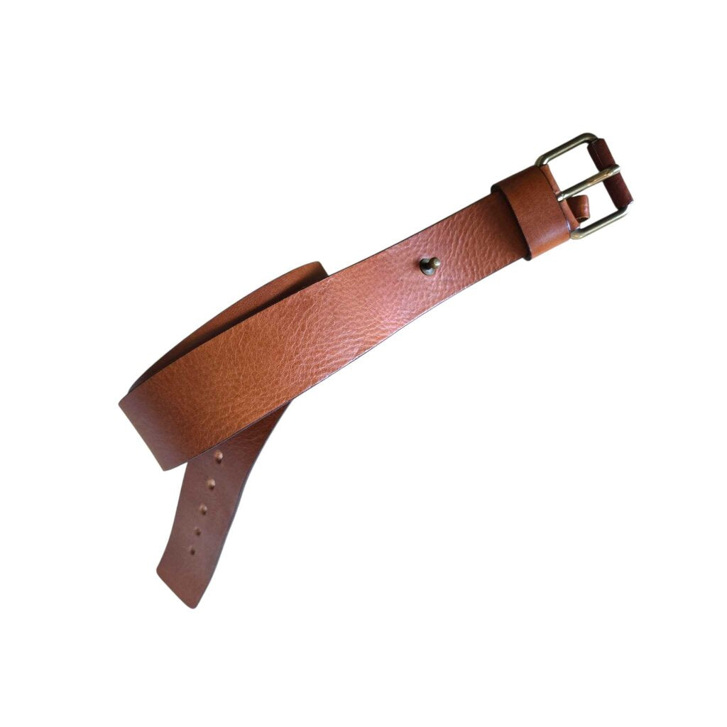 FRYE DARK BROWN BELT SZ LARGE