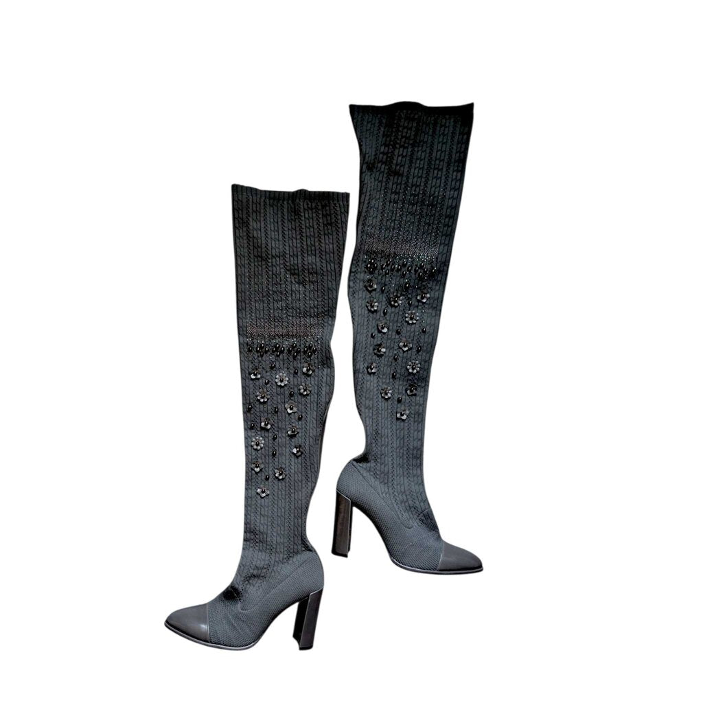 STUART WEITZMAN LONGLEGS GREY SZ 39 = 8/8.5