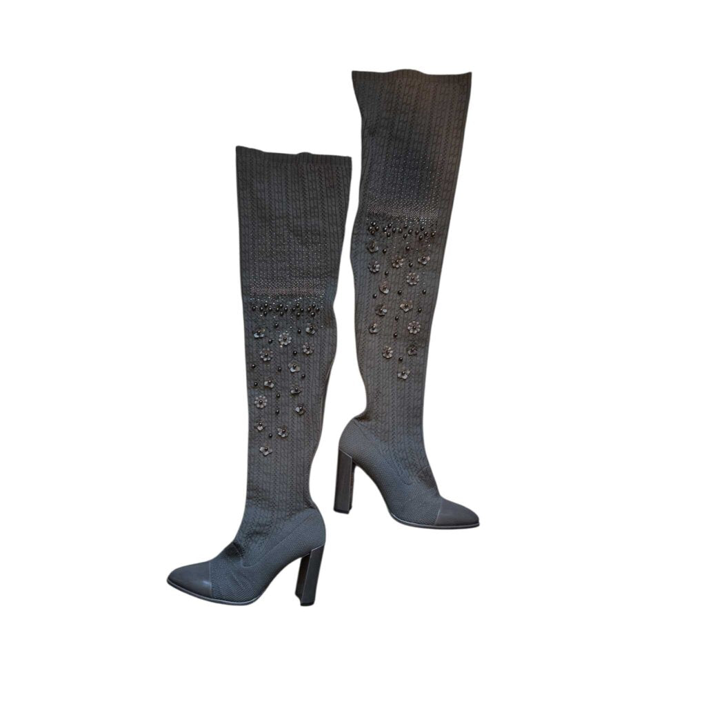 STUART WEITZMAN LONGLEGS GREY SZ 39 = 8/8.5