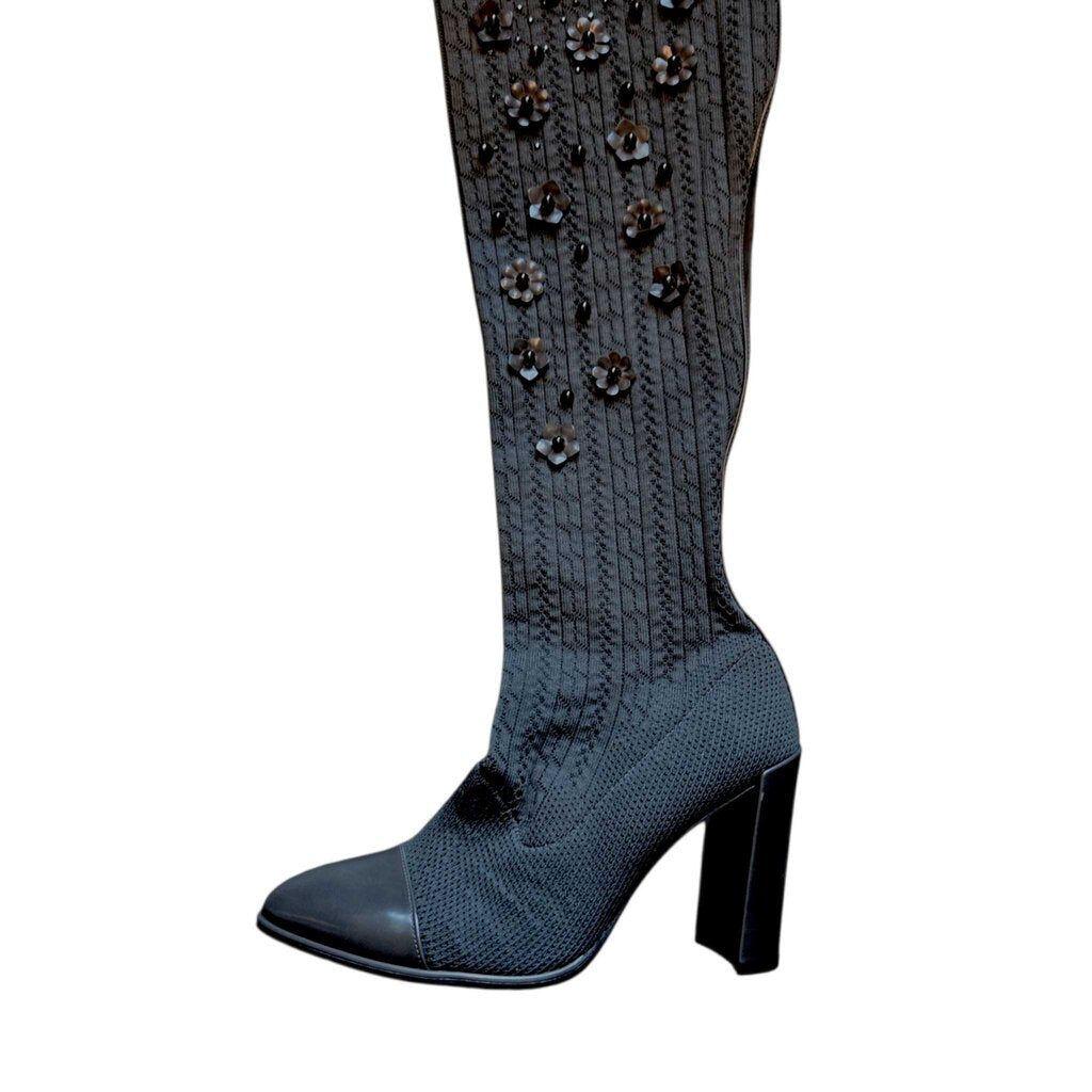STUART WEITZMAN LONGLEGS GREY SZ 39 = 8/8.5