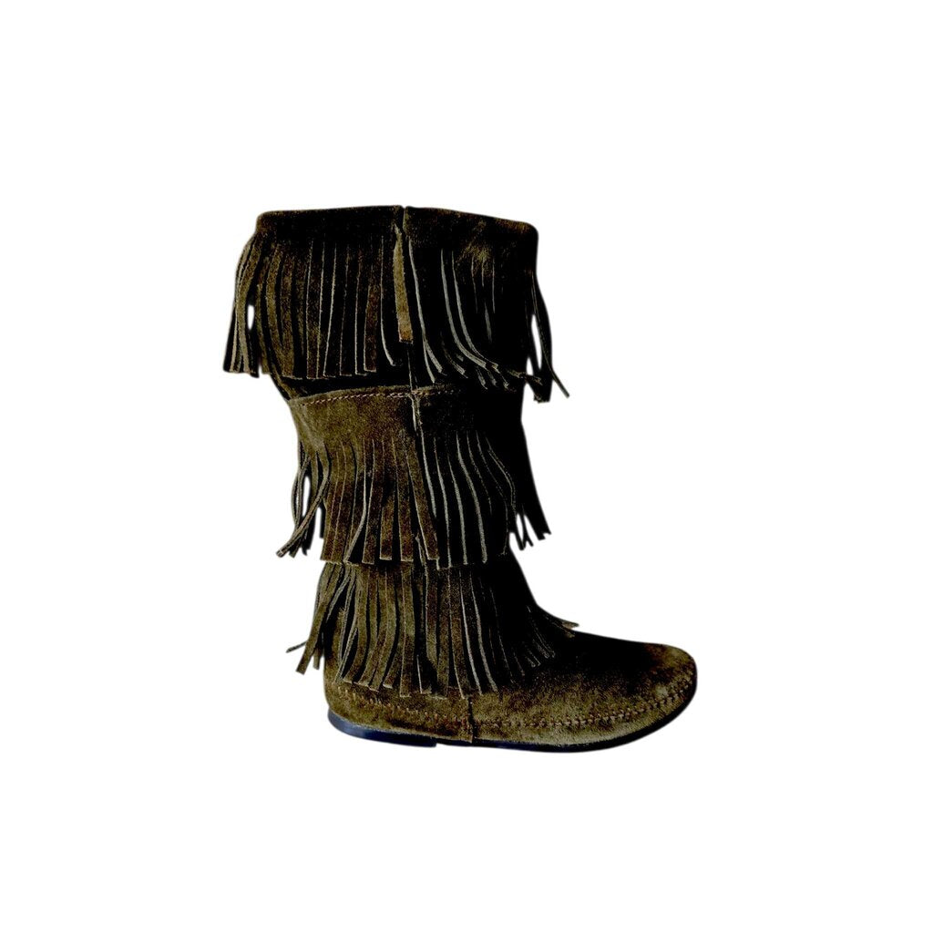 MINNETONKA 3 LAYER FRINGE SZ 8