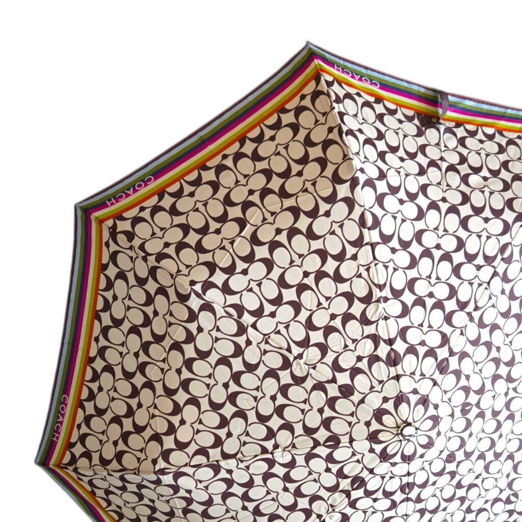 COACH LEGACY STRIPE compact UMBRELLA