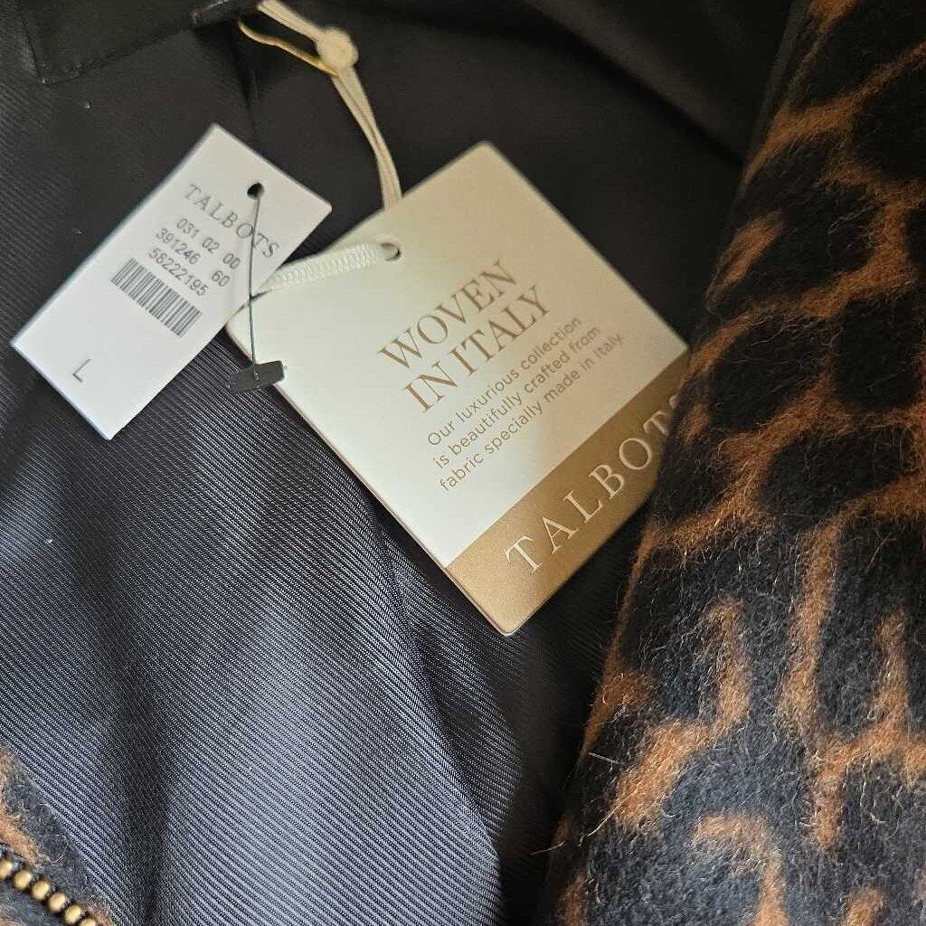 TALBOTS ANIMAL PRINT COAT new 280.00 W